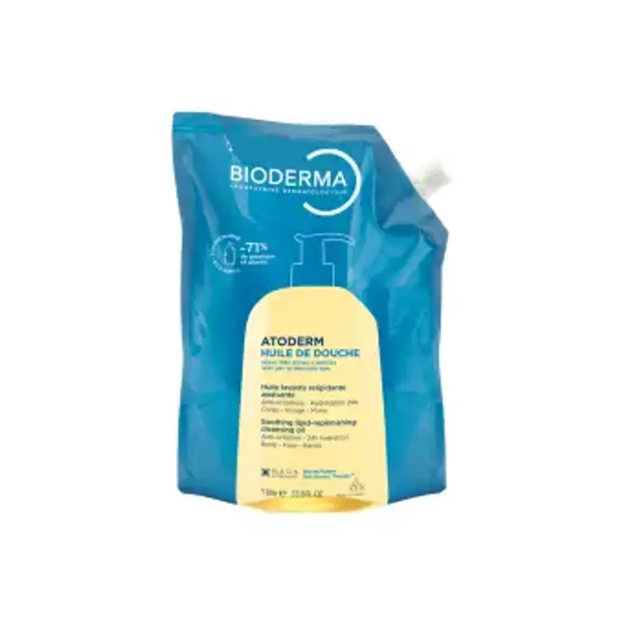 BIODERMA aliejinis prausiklis HUILE DE DOUCHE ECOREFILL, 1000 ml