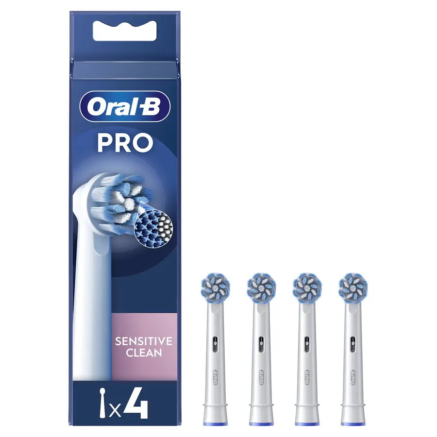 Standartinės dantų šepetėlio galvutės Oral-B EB60X-4 Sensitive Clean Pro, 4 vnt.