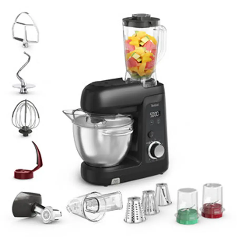 Tefal Bake Partner +, 1100 W, juodas - Virtuvinis kombainas