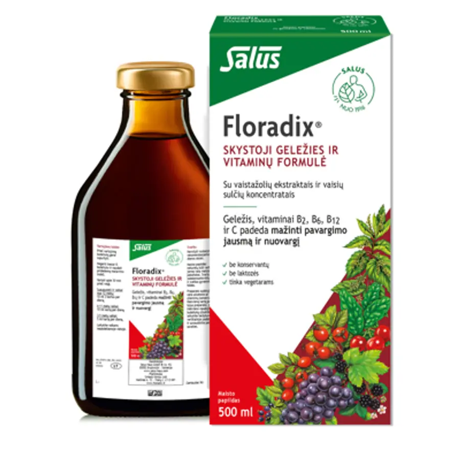 FLORADIX, skystosios geležies formulė, 500 ml
